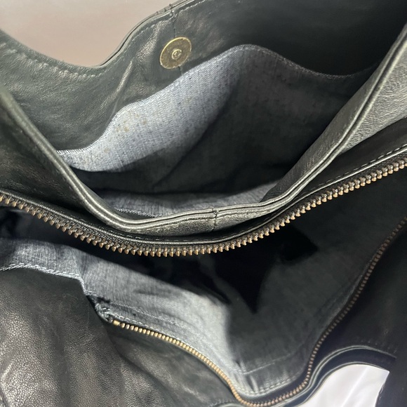 Black Leather Tote Bag by Christopher Kon - Picture 5 of 5